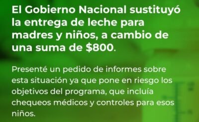 Solicita informes sobre Plan 1.000 días