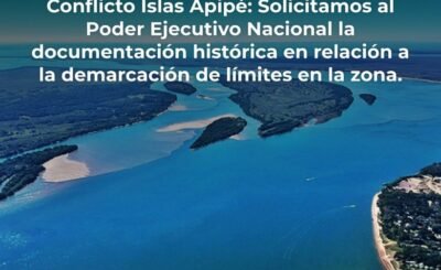 Solicita documentación sobre delimitación de la zona de Apipé