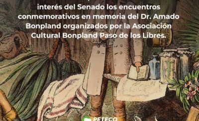 Declara de interés los homenajes a Bonpland