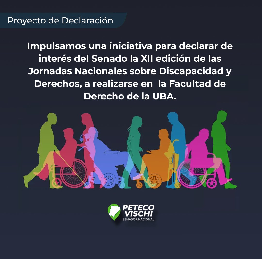 Declara de interes las “XII Jornadas Nacionales sobre Discapacidad y Derechos”