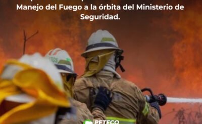 Traspasa el Sistema de Manejo del Fuego al Ministerio de Seguridad