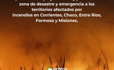 Declaración de zona de desastre y emergencia por incendios