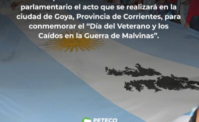 Declara de interés el acto conmemorando el “Día del Veterano de Malvinas”