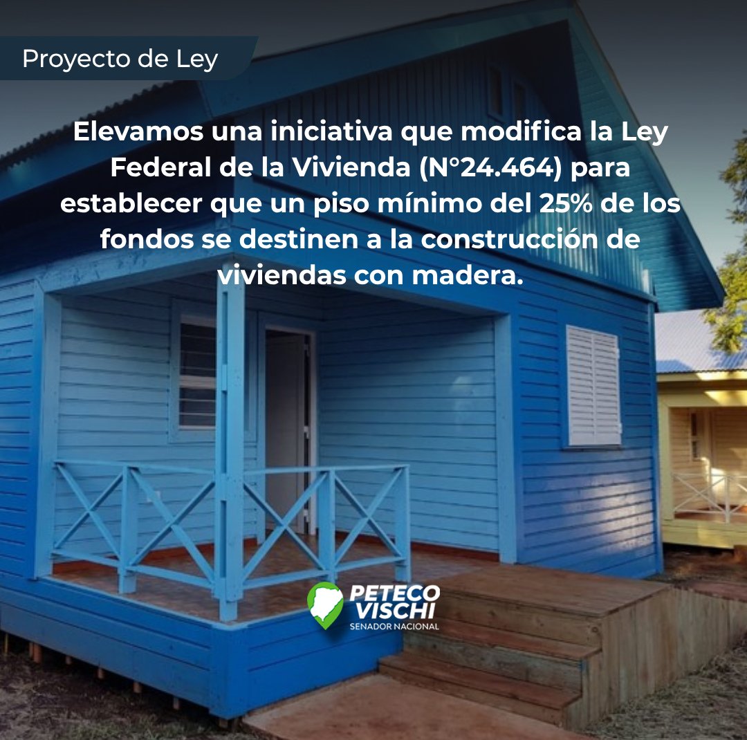 Cuota del 25% en el Sistema Federal de Vivienda para construcción con madera