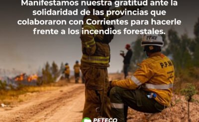 Agradecimiento a Provincias por su ayuda a Corrientes