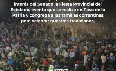 Declara de interés la “5° Fiesta Provincial del Estofado” de Paso de la Patria